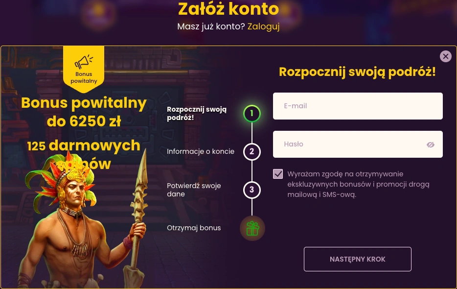 Formularz rejestracji Bizzo w języku polskim